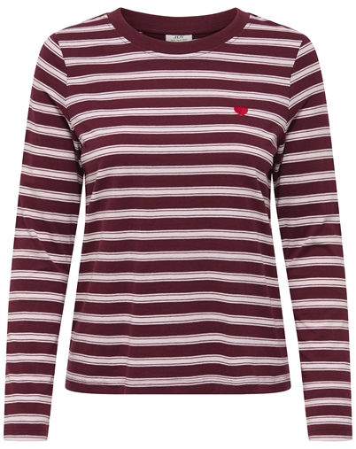 JDY - JDYPisa Print Langärmelige Top - Windsor Wine
